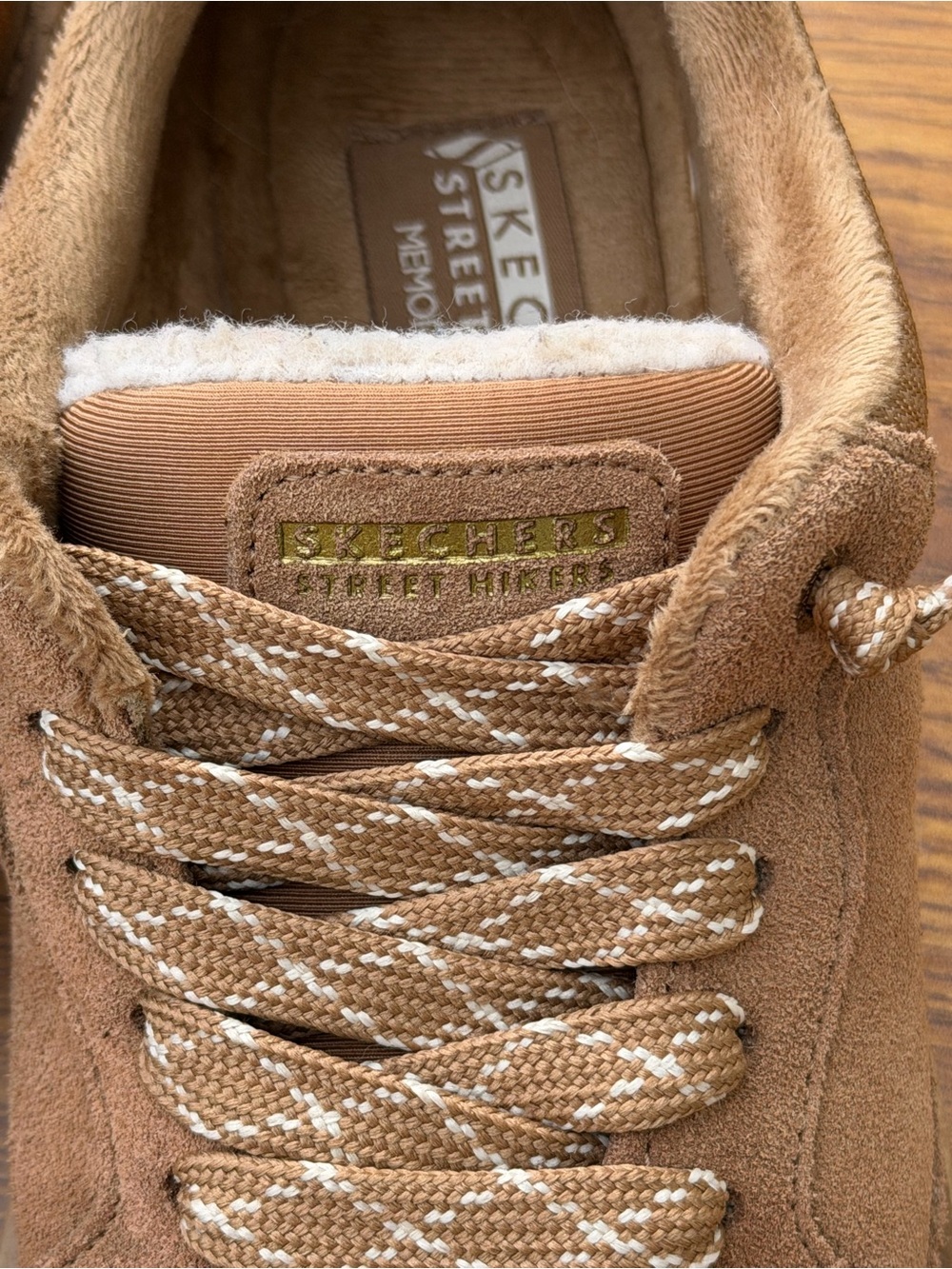 Skechers Street Hikers Faux Fur Sneakers Women’s US 7.5 Brown Casual Shoes - Picture 11 of 11